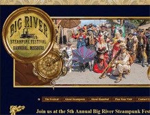 Tablet Screenshot of bigriversteampunkfestival.com